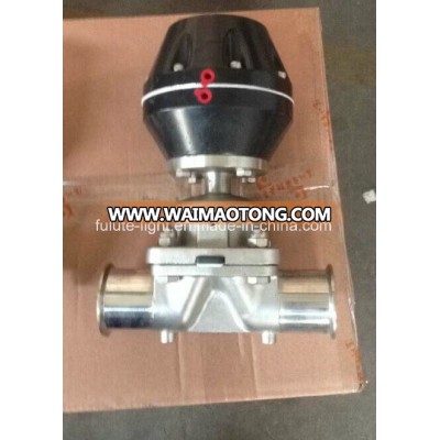 Food Grade Stainless Steel Sanitary Pneumatic Diaphragm Valve