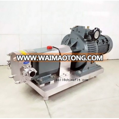 good quality stainless steel lobe pump for viscosity liquid