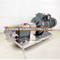 good quality stainless steel lobe pump for viscosity liquid